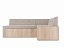 Кухонный угловой диван Таллин Правый (98х164), вельвет бархатного типа, ЛДСП - миниатюра