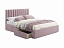 Мягкая кровать Olivia 1600 лиловый с ящиками, велюр - миниатюра
