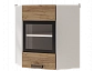 6УВ2 Шкаф настенный  угловой со стеклом Крафт - фото №3