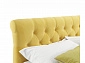 Мягкая кровать Ameli 1400 желтая с ортопедическим основанием - фото №4