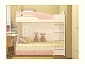 Двухъярусная кровать Бемби МДФ (фасад 3D) (Белый глянец, шимо светлый) - фото №7