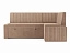 Кухонный угловой диван Вермут (98х166), микровельвет, ЛДСП - миниатюра