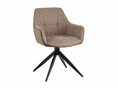 Стул обеденный STOOL GROUP Alba Коричневый c коричневой экокожей - фото №1