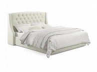 Мягкая кровать "Stefani" 1400 беж с подъемным механизмом - фото №1
