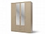 Шкаф 4-х дверный с зеркалами Юлианна New, КДСП - миниатюра