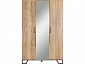 Шкаф трехстворчатый с зеркалом Loft Дуб Натур - фото №4