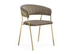 Kamelia 1 cappuccino / gold Стул на металлокаркасе - фото №1, Woodville18194