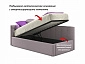 Односпальная кровать-тахта Bonna 900 с защитным бортиком лиловая и подъемным механизмом - фото №7