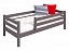 Кровать Соня (вариант 3) с защитой по периметру, лаванда, массив - миниатюра