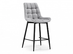 Алст светло-серый / черный Барный стул - фото №1, Woodville11086