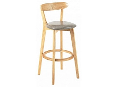 Стул барный Elevate Zenith - фото №1, dekomoHSBI_B016_wooden_greyp