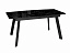 Стол DikLine XLS160 мрамор черный глянец/ черный / опоры черные,  - миниатюра