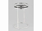 Журнальный столик STOOL GROUP STOOL GROUP Гестия 41*60 Стекло черное, сталь серебро  - фото №3