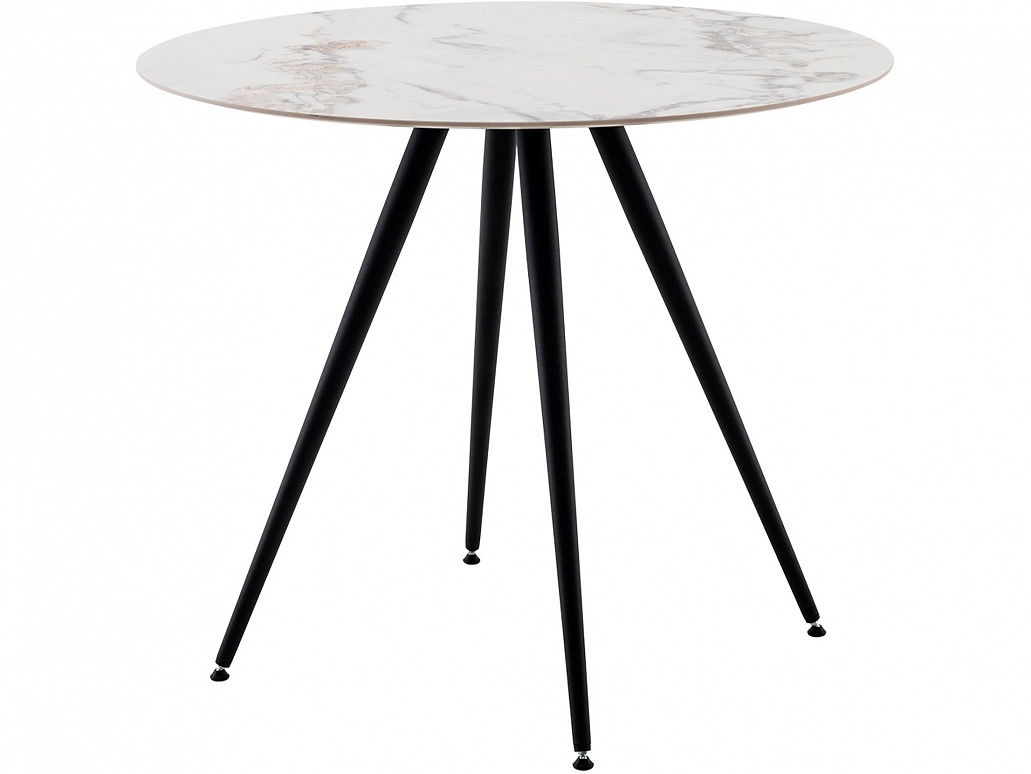 Стол обеденный STOOL GROUP Ники круглый керамика 900 Ice Jade - фото №1