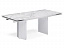 Стеклянный стол Монерон 200(260)х100х77 белый мрамор / белый Стол стеклянный, МДФ - миниатюра
