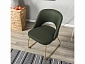 Кресло Lars тёмно-зеленый/Линк золото - фото №11