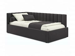Мягкая кровать Milena 900 шоколад с подъемным механизмом и матрасом PROMO B COCOS - фото №1, mebel_stock_4490