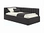 Мягкая кровать Milena 900 шоколад с подъемным механизмом и матрасом PROMO B COCOS, велюр - миниатюра