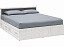 Фиеста NEW Кровать 1,6м с ящиками (Дуб крафт белый/Графит),  - миниатюра