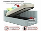 Односпальная кровать-тахта Bonna 900 мята пастель с подъемным механизмом и матрасом ГОСТ - фото №4