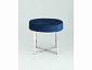 Банкетка Stool Group САПФИР Вельвет синий/Сталь серебро  - фото №4