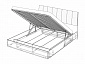 Кровать-7 с подъёмным основанием 1600 Капри (Сатин, Сатин) - фото №5