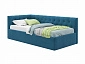 Мягкая кровать-тахта Afelia 900 синяя с ортопедическим основанием - фото №2