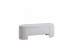 Банкетка STOOL GROUP Taks с местом для хранения букле светло-серый - фото №1