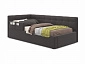 Односпальная кровать-тахта Bonna 900 с защитным бортиком шоколад и подъемным механизмом - фото №2