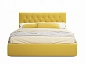Мягкая кровать Verona 1600 желтая с ортопедическим основанием - фото №6