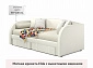 Мягкая кровать Elda 900 беж с ортопедическим основанием и матрасом АСТРА - фото №3