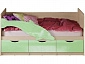 Детская кровать Дельфин-1 МДФ 80х160 (Розовый металлик, Крафт белый) - фото №8