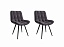 Комплект стульев Бруно (2 шт), черный велюр графит, велюр - миниатюра