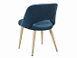 Кресло Lars Diag blue/нат.дуб - фото №5