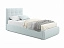 Мягкая кровать Selesta 900 мята пастель с подъемным механизмом, велюр - миниатюра