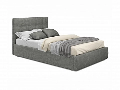 Мягкая кровать Selesta 1200 кожа графит с подъемным механизмом - фото №1, mebel_stock_4505