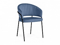 Лео синий Brendy Classic Blue 08 / черный Стул на металлокаркасе - фото №1, Woodville20511