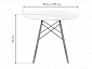 Table 90 white / wood Стол деревянный - фото №3
