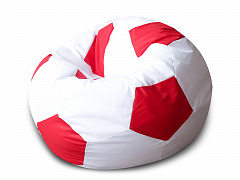 Кресло Мяч Бело-Красный Оксфорд - фото №1
