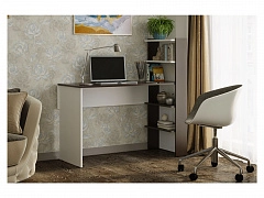 Компьютерный стол №3 Венге/Белый - фото №1