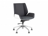 Кресло офисное TopChairs Crown SN, серо-голубой, белый - фото №1