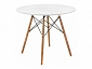 Table 90 white / wood Стол деревянный - фото №4