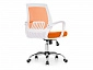 Ergoplus белое / оранжевое Компьютерное кресло - фото №6