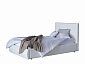 Мягкая кровать Селеста 1200 белая с ортопед.основанием с матрасом АСТРА - фото №2