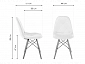 Kvadro 1 white / wood Стул деревянный - фото №3