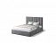 Кровать с подъемным механизмом Лира 120х200, серый, микровелюр - миниатюра