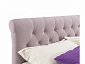 Мягкая кровать Ameli 1600 лиловая с подъемным механизмом с матрасом ГОСТ - фото №4