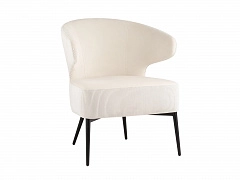 Кресло лаунж STOOL GROUP Royal Stripes Велюр молочный  - фото №1