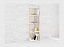 Стеллаж Ромео-7, дуб сонома/белый, ЛДСП - миниатюра