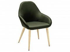 Кресло Kent тёмно-зеленый/нат.дуб - фото №1